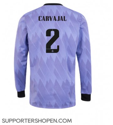 Real Madrid Daniel Carvajal #2 Borta Matchtröja 2022-23 Långärmad
